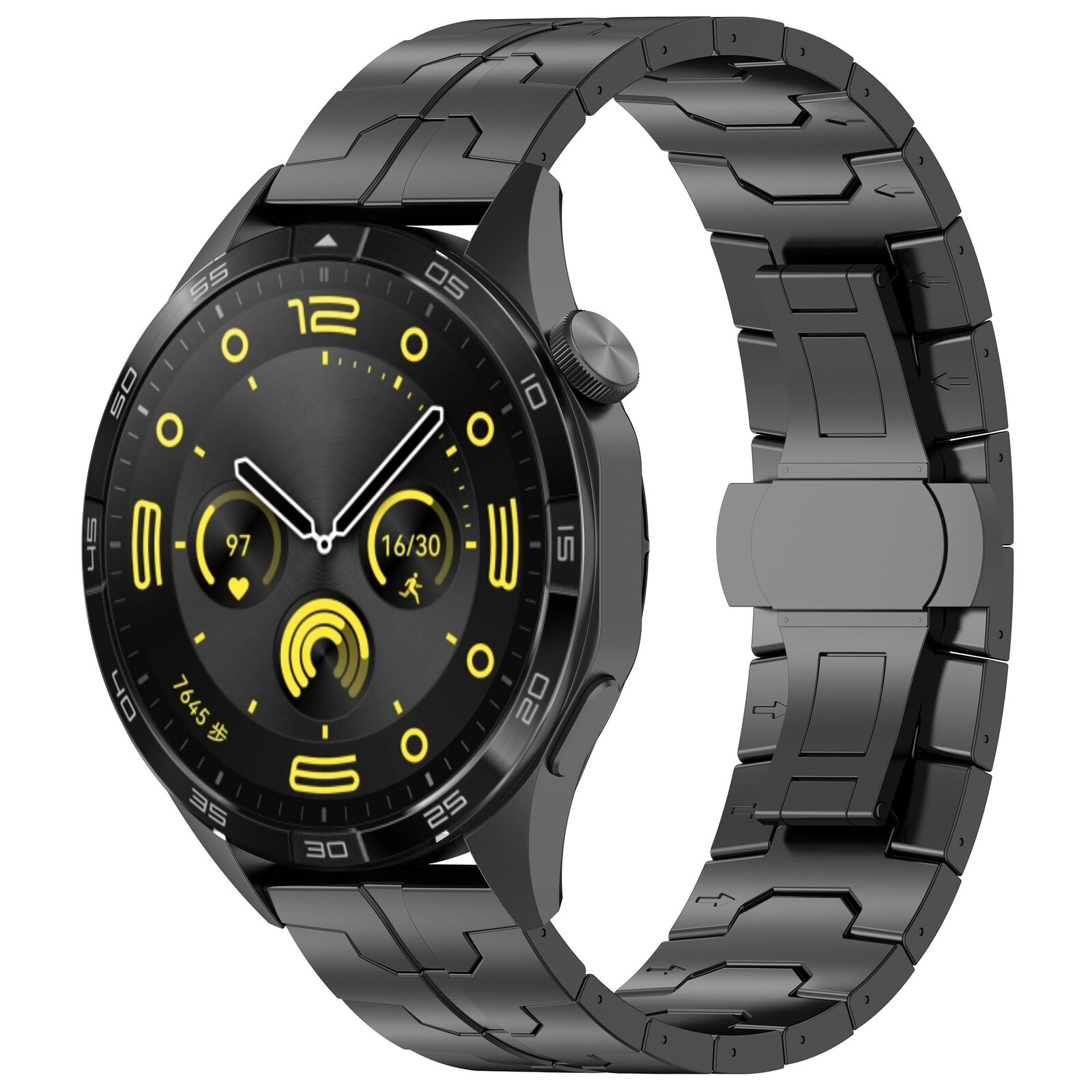 Felixx Smartwatcharmband Edelst./Titan Black-Universal 22mm
