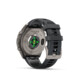 Garmin Fenix 9 Pro inReach 47mm Titan Silikonarmband Graphit/Schwarz