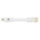 Axxtra Data Keyholder Lightning wei&szlig;