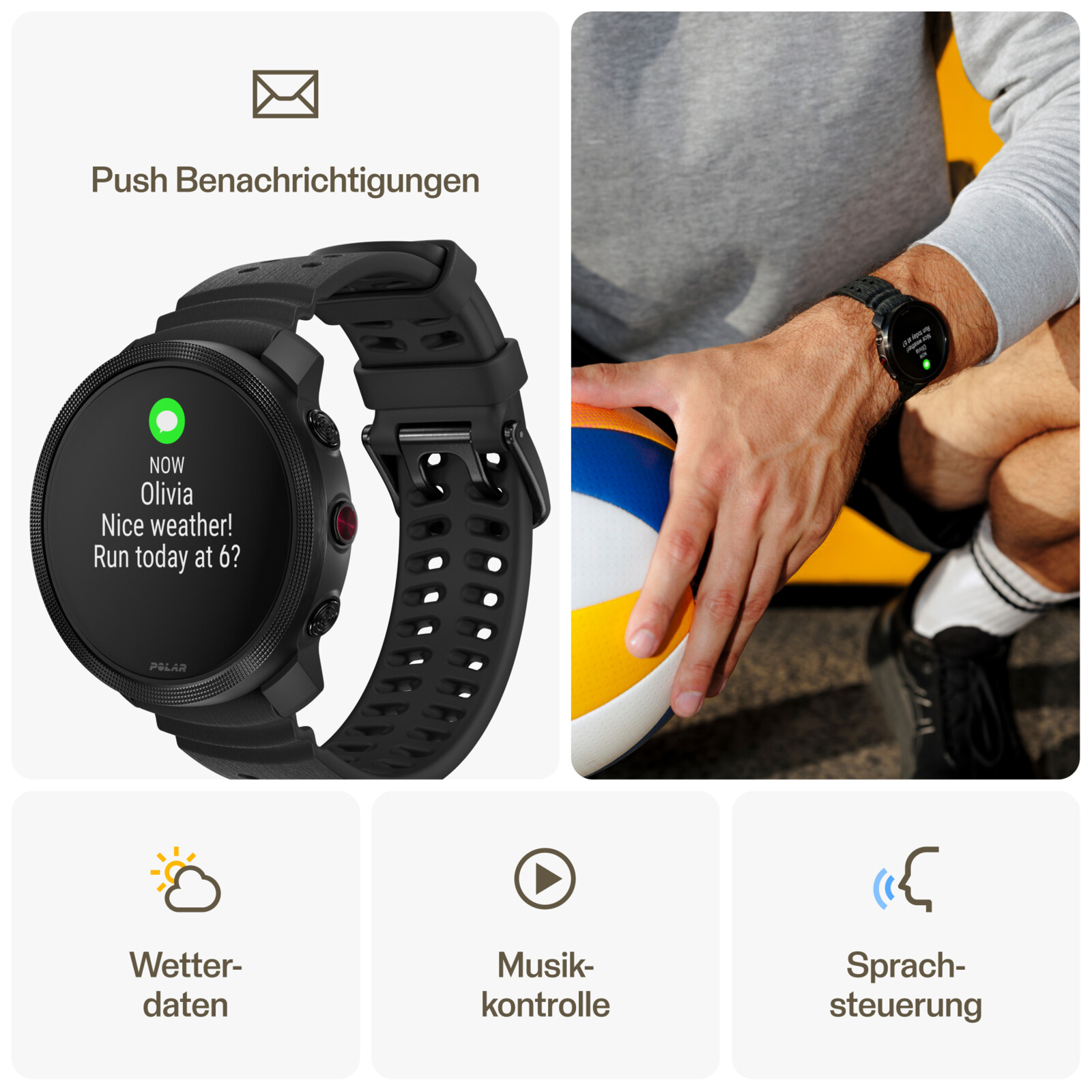 Polar Vantage M3 S-L schwarz
