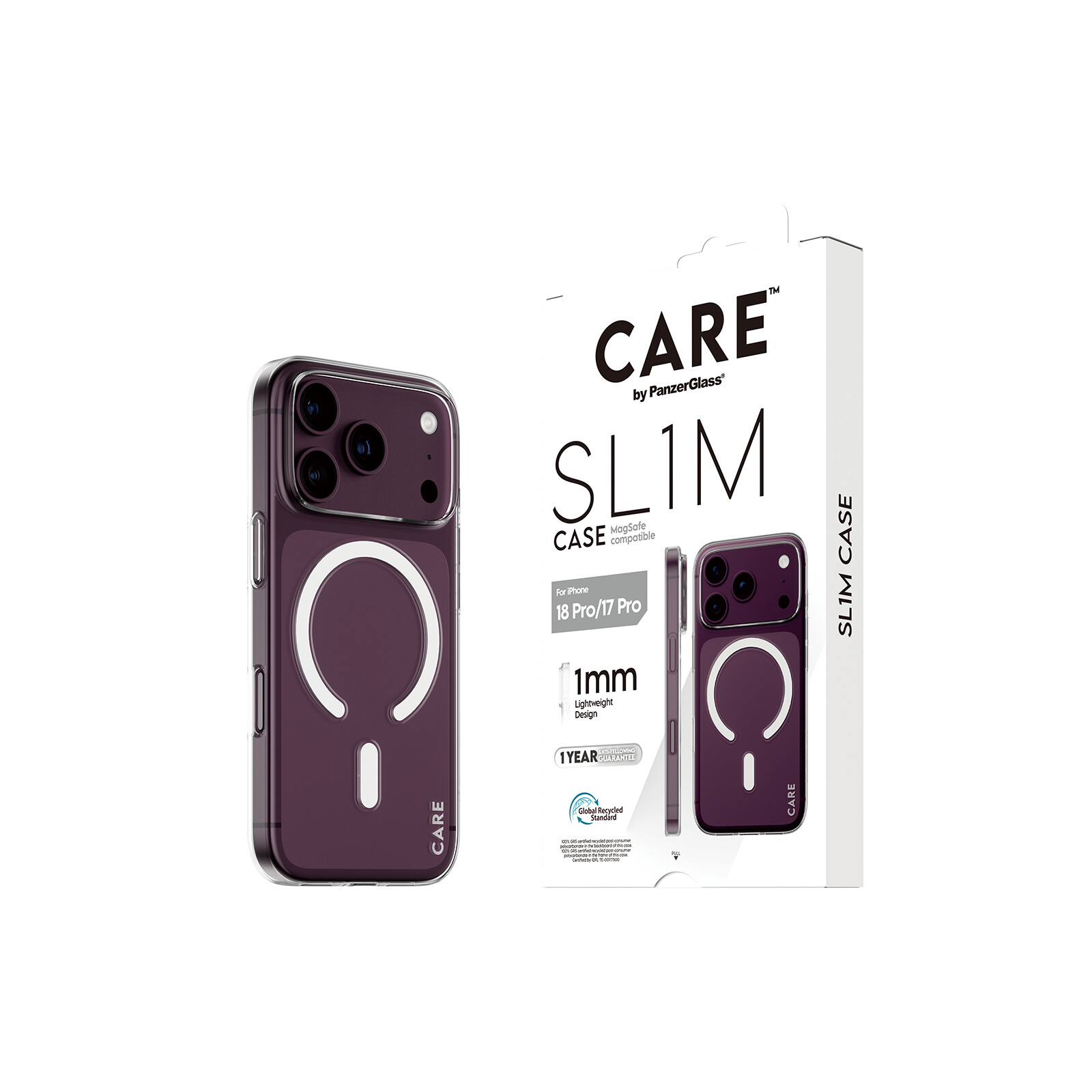 Care Back Cover SL1M mit MagSafe Apple iPhone 2026 Pro/ 17 Pro Clear