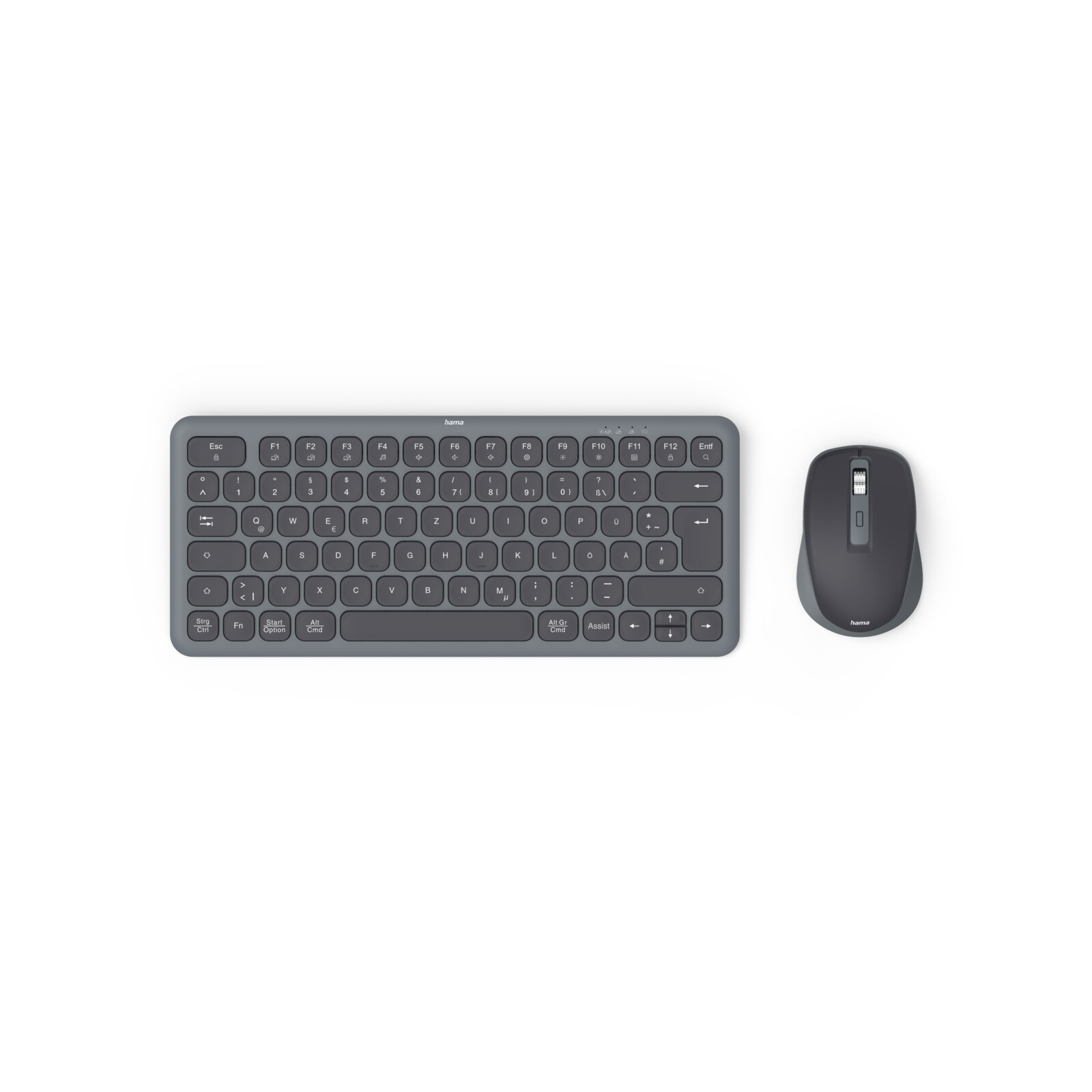 Hama Multi-Device-Tastatur/Maus-Set "WKM-500" Schwarz
