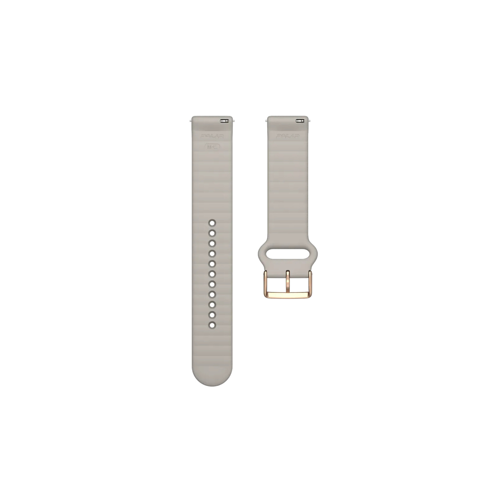 Polar Armband 20mm Silikon S-L greige
