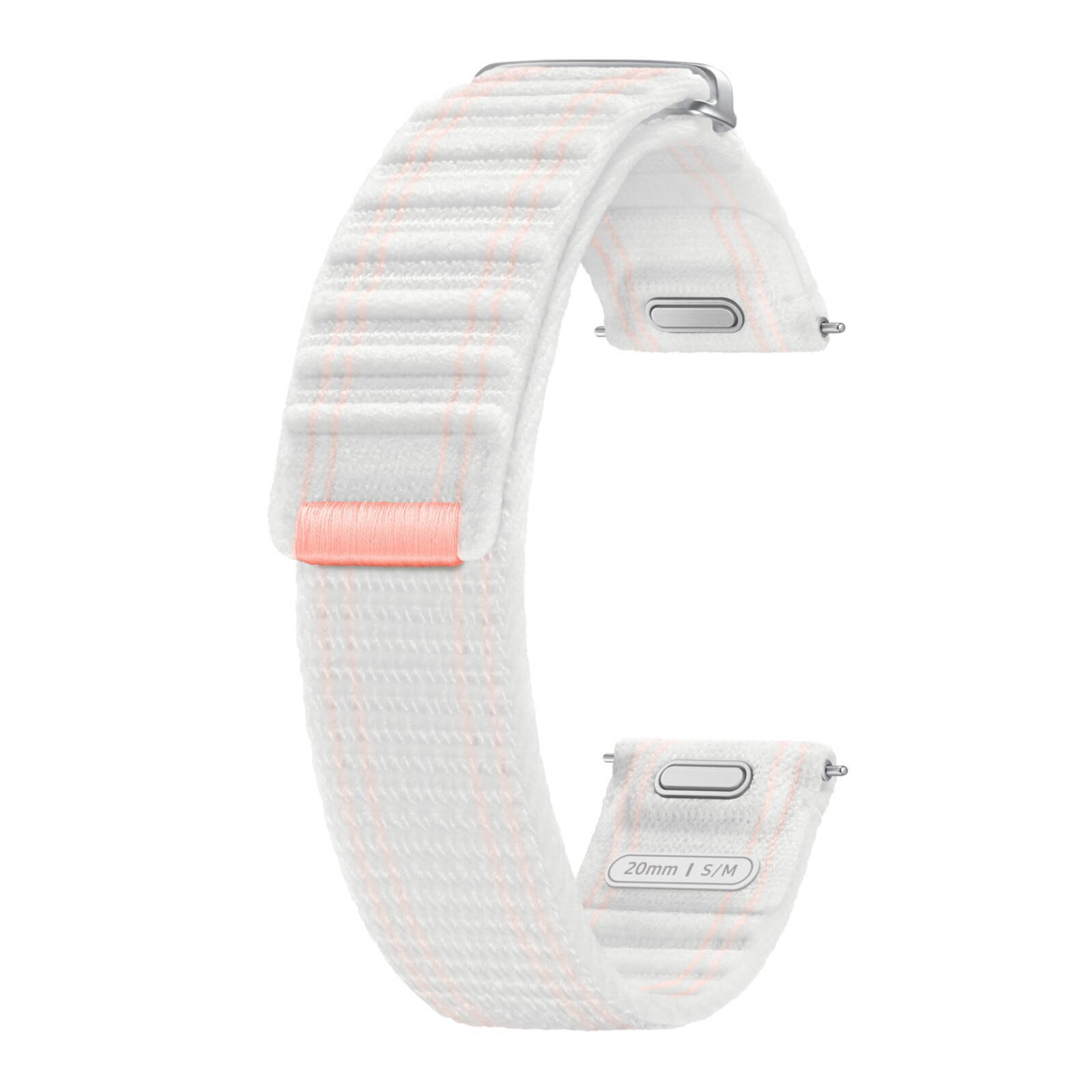 Samsung Armband Fabric Galaxy Watch7 S/M wei&szlig;-pink