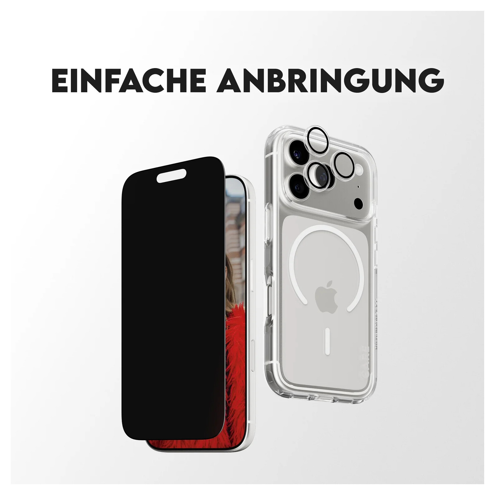 PanzerGlass CARE 3-in-1 Flagship Privacy iPhone 17 Pro