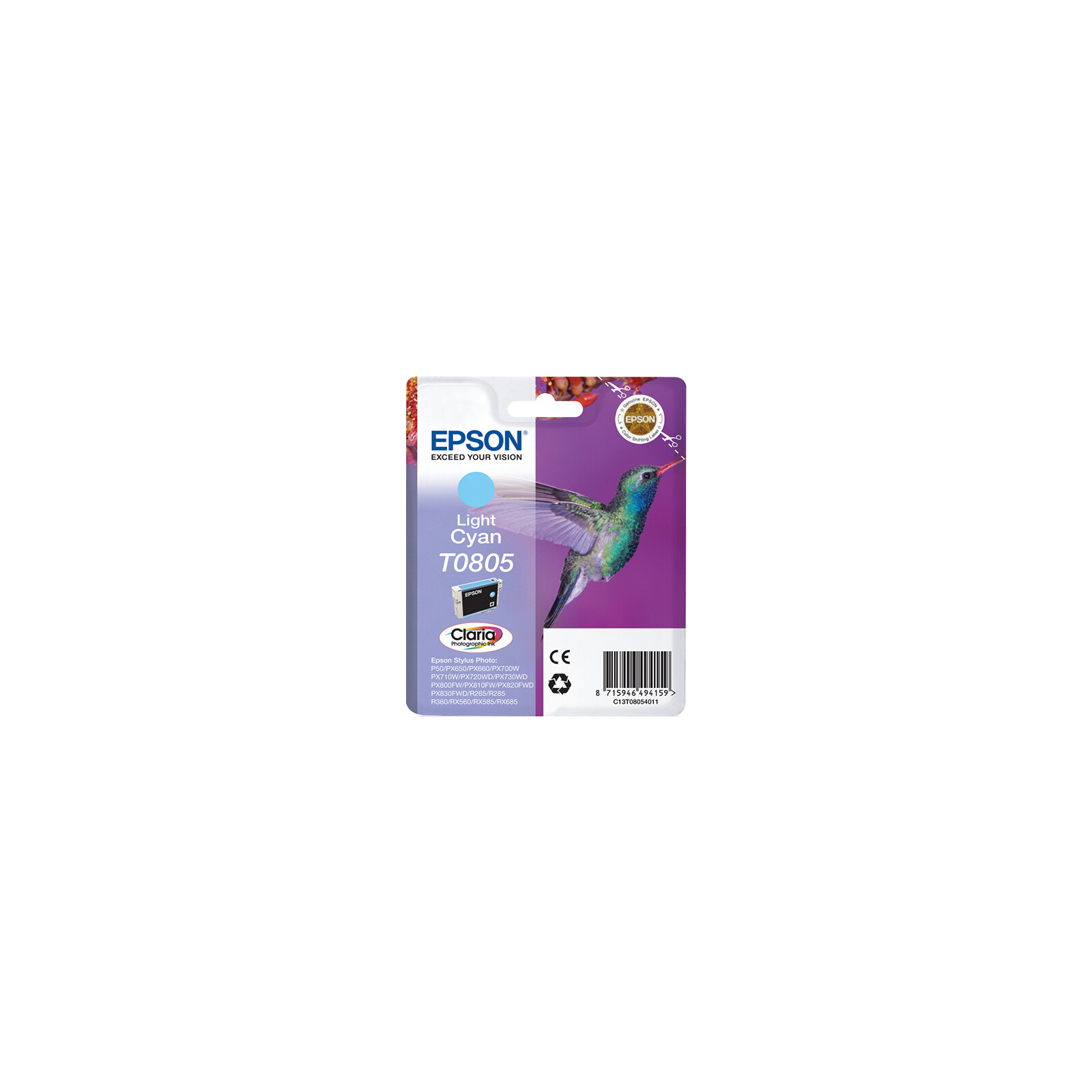 Epson T0805 Tinte Photo Light Cyan 7,4ml
