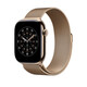 Apple Watch 46mm Gold Milanaise Loop S/M
