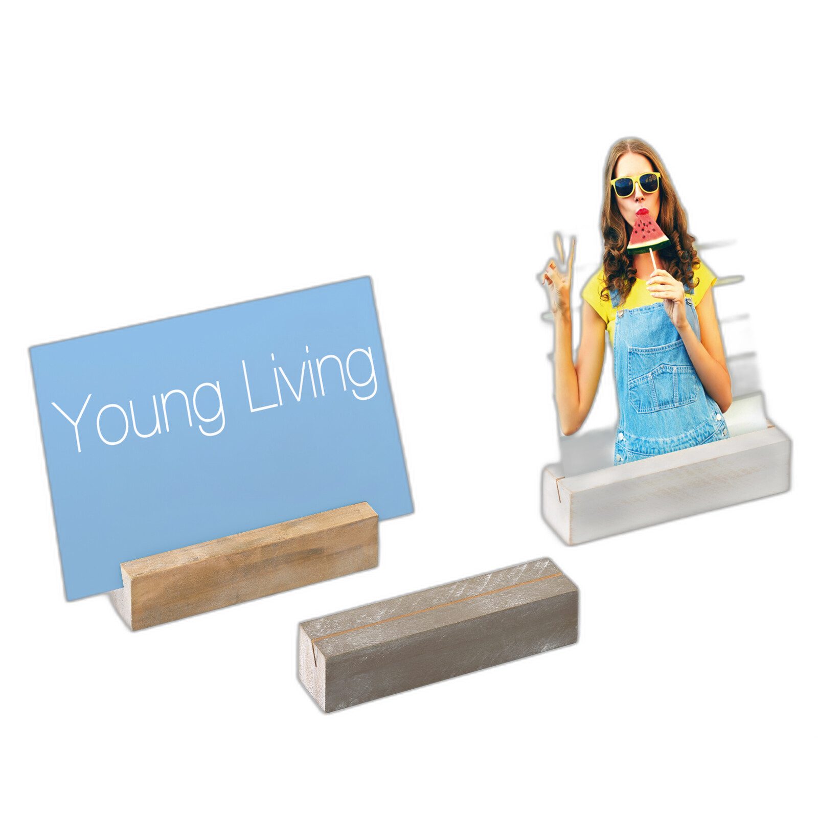 Holz Bilderhalter 3er Set