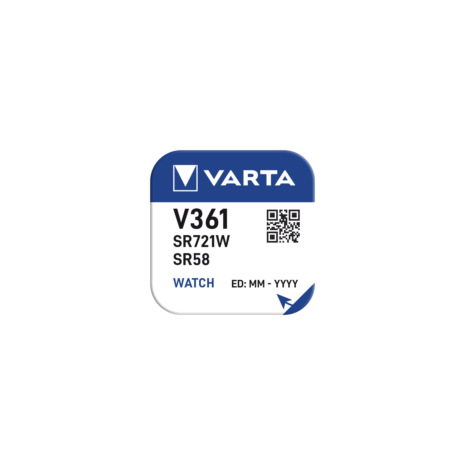 Varta V361 Silver Coin 1,55V