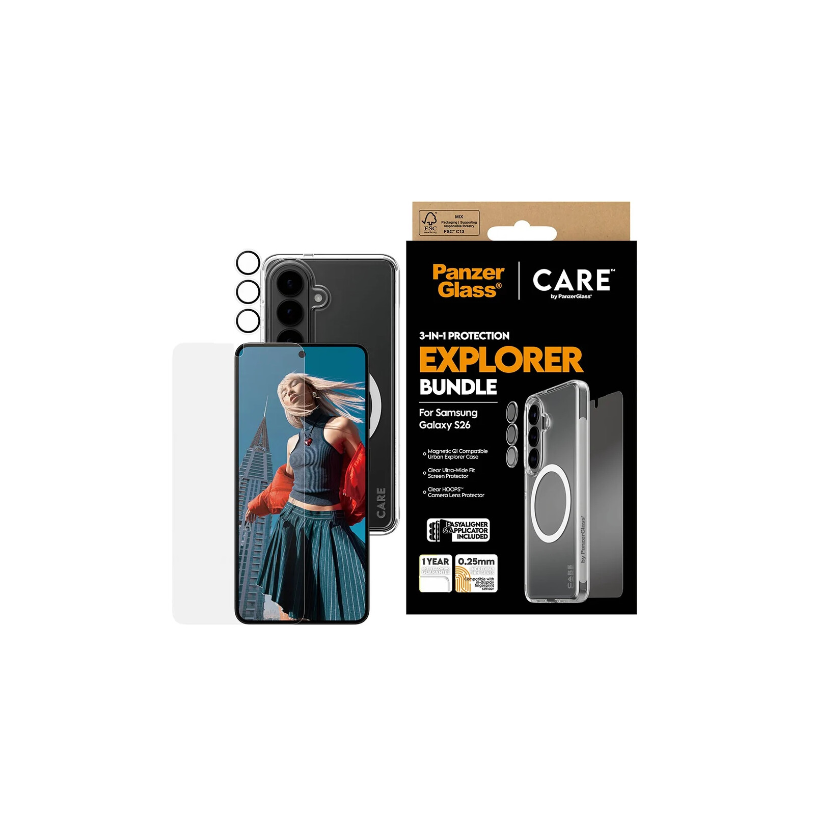 PanzerGlass Care Urban 3 in 1 Bundle Samsung Galaxy S26
