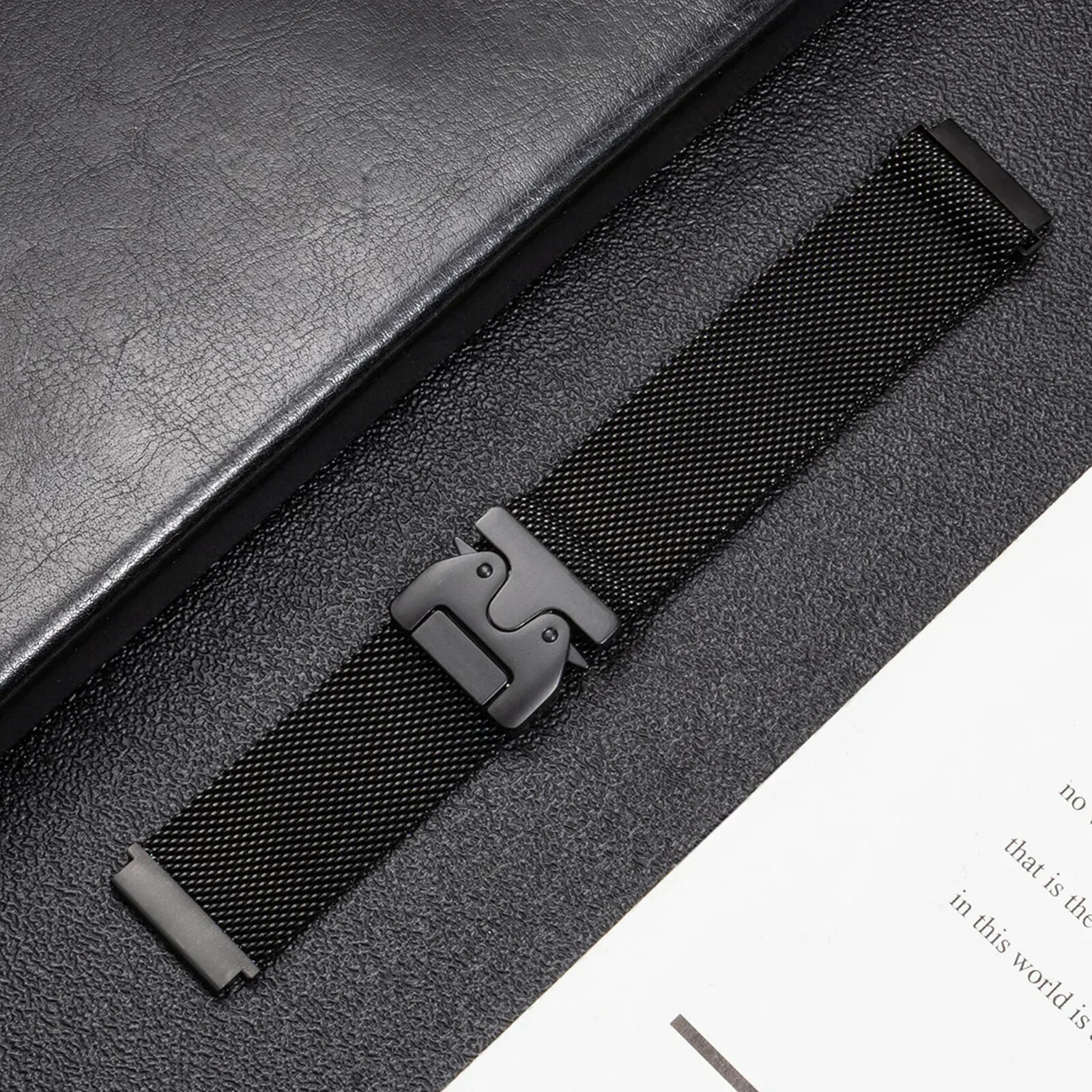 Felixx Smartwatcharmband Milanaise Safe Cl. Black-Universal 22mm