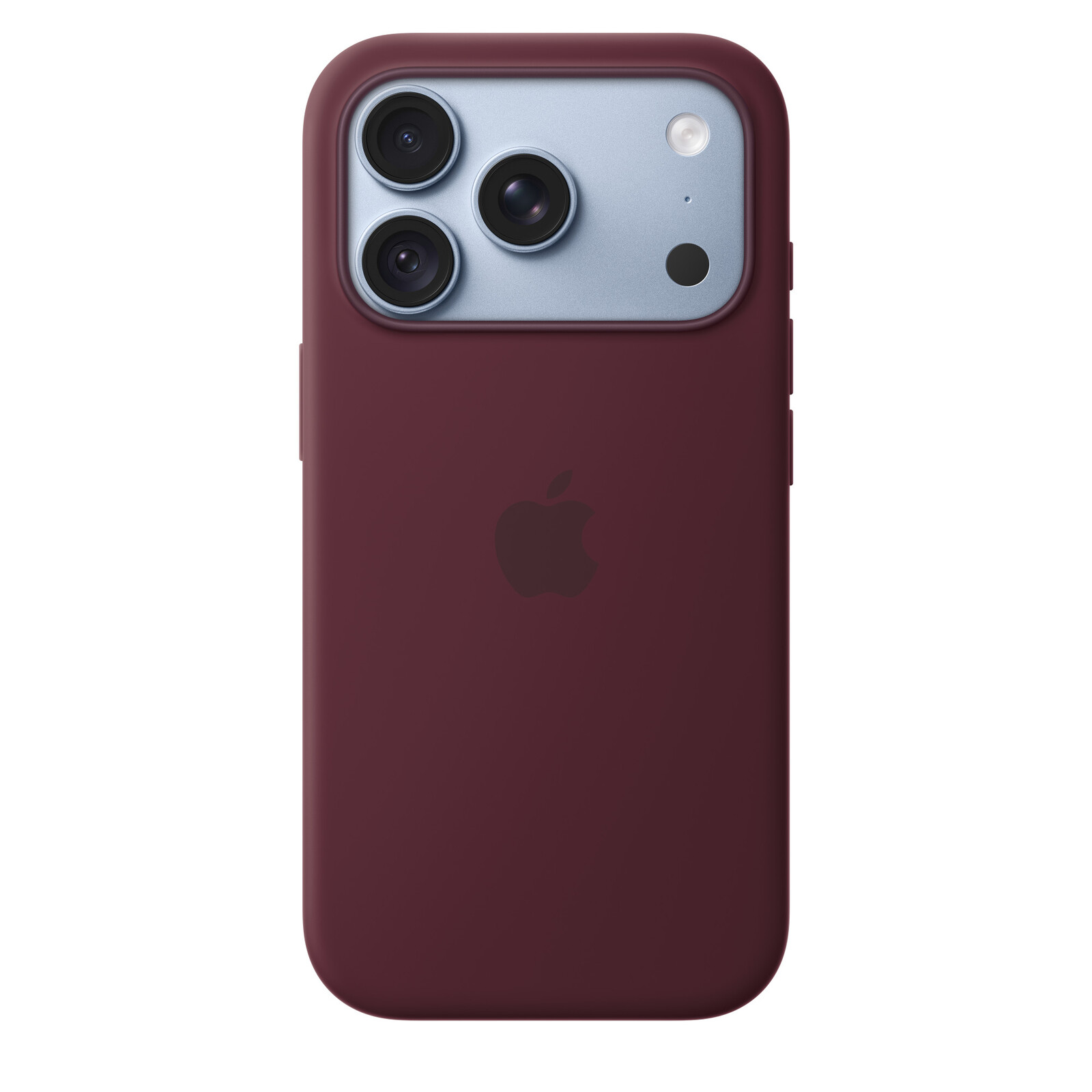 Apple iPhone 18 Pro Silikon Case mit MagSafe Burgundy