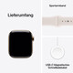 Apple Watch S11 LTE 46mm Gold Titan Case + Light Blush Sport S/M