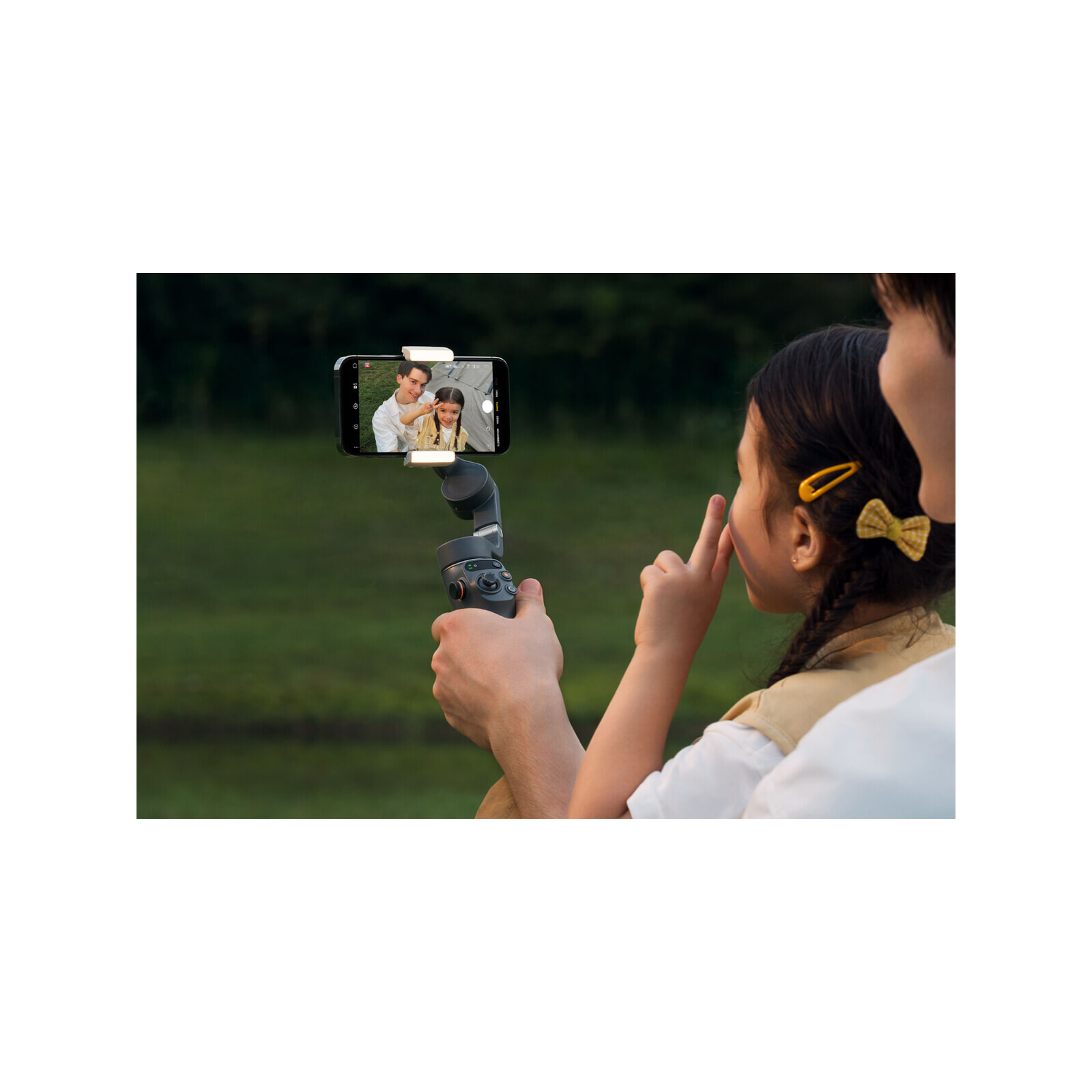 DJI OM Smartphone Klemme mit Licht