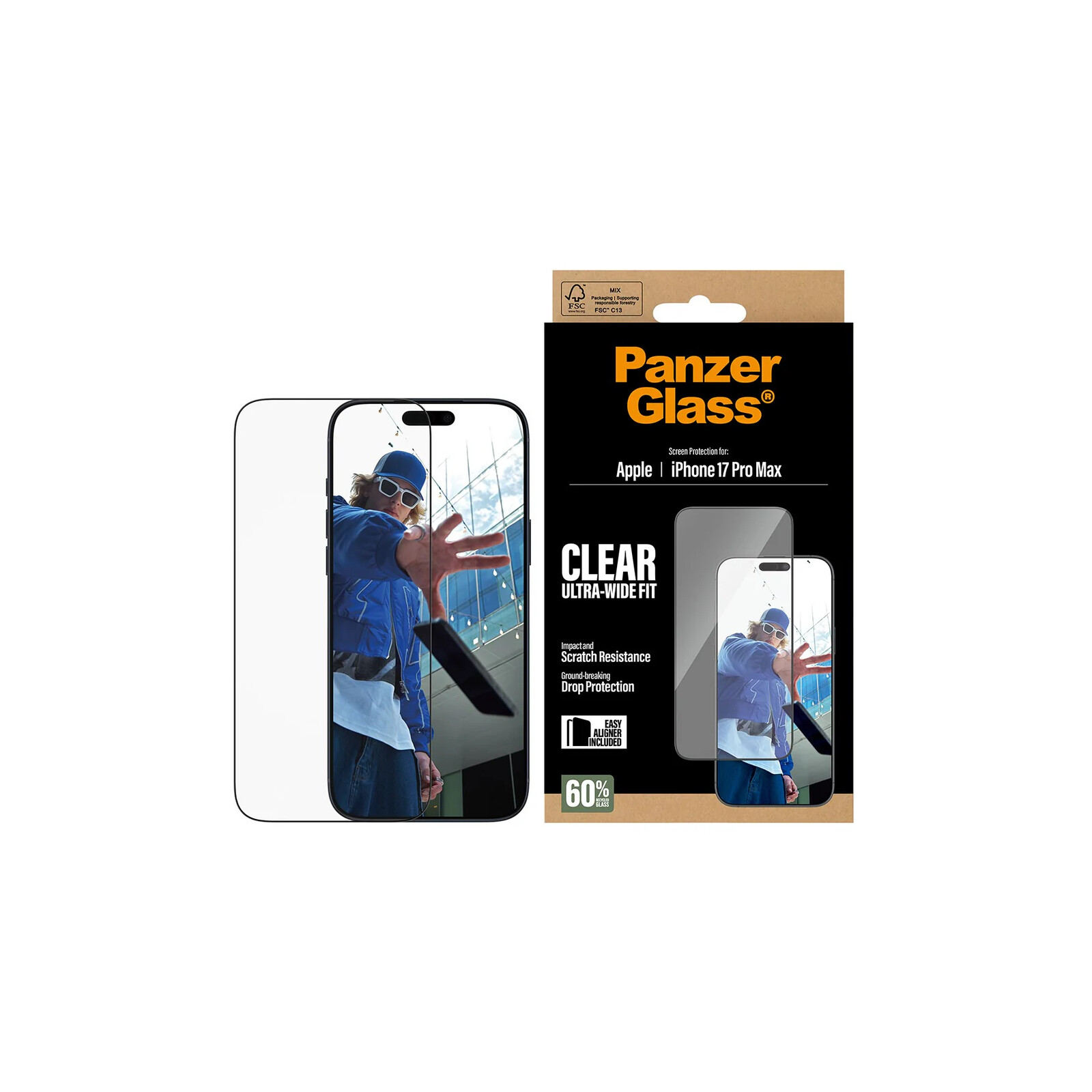 
PanzerGlass Screen Protector Apple iPhone 17 Pro Max