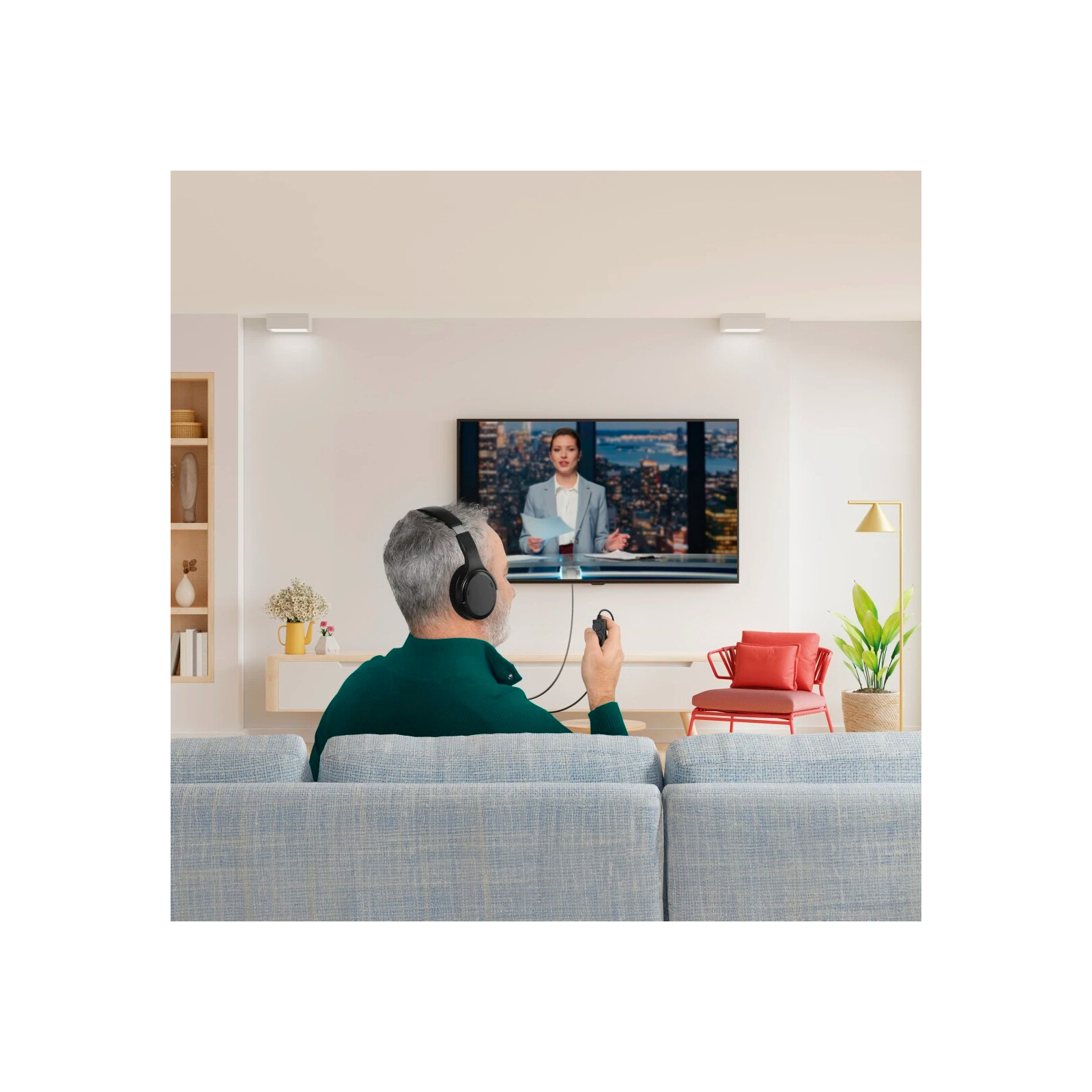 Hama Fernseh-Kopfh&ouml;rer Over-Ear 6m Kabel