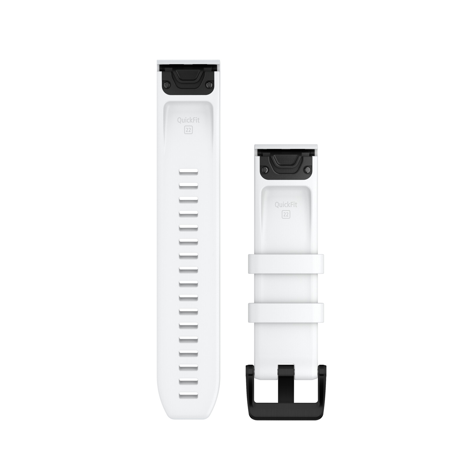 Garmin Quickfit Band 22mm Silikon wei&szlig; schwarz