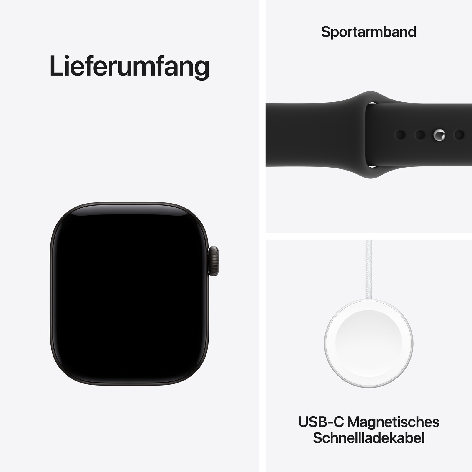 Apple Watch Series 12 GPS 42mm Black Alu Case + Black Sport S/M
