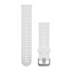 Garmin Uhrenarmband Forerunner 20mm Silikon Wei&szlig;