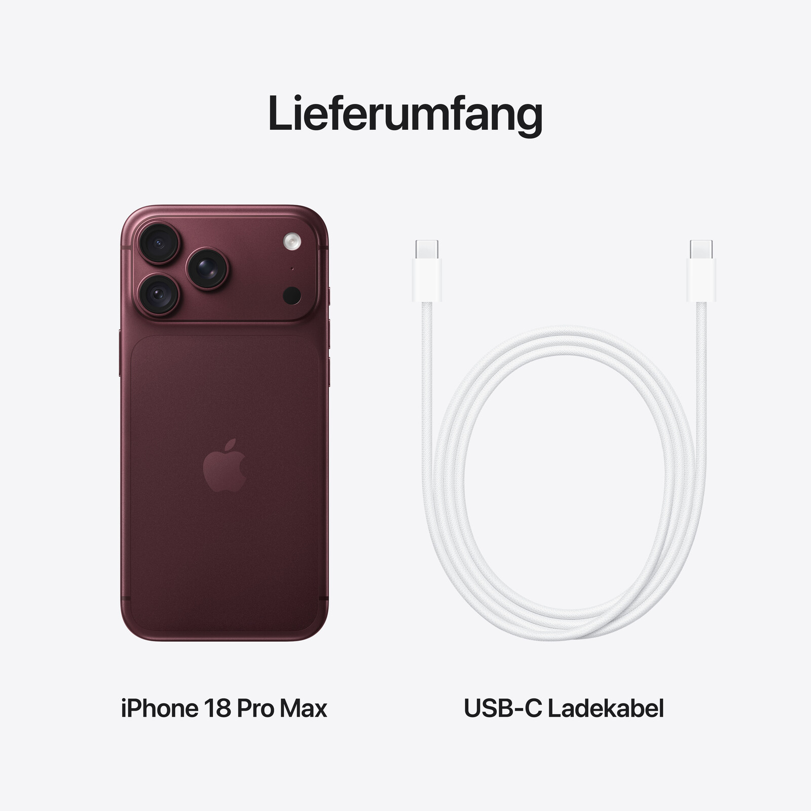 Apple iPhone 18 Pro Max 512GB Burgunder