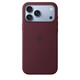 Apple iPhone 18 Pro Max Silikon Case mit MagSafe Burgundy