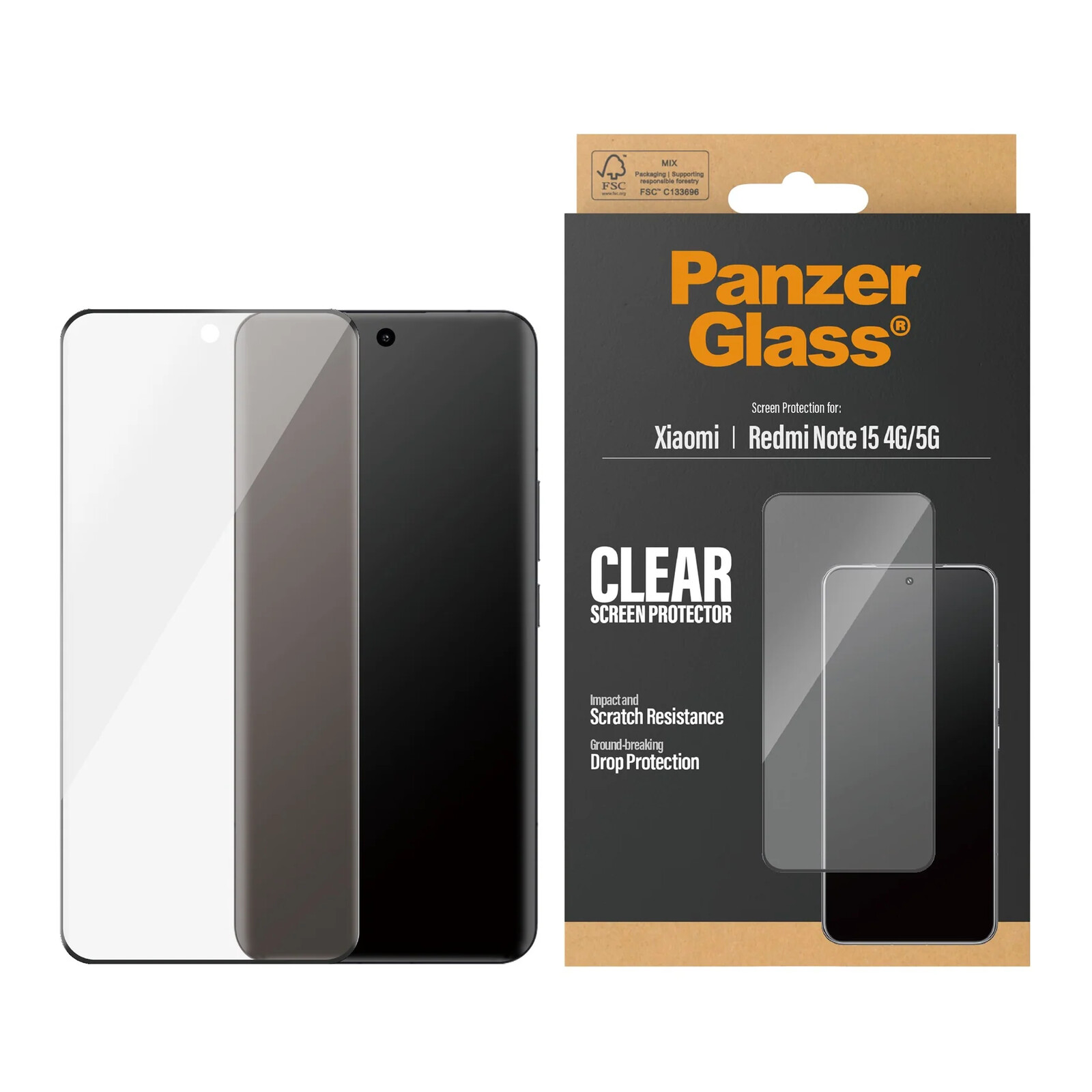 PanzerGlass Glas Ultra-Wide Fit Xiaomi Redmi Note 15 4G/5G