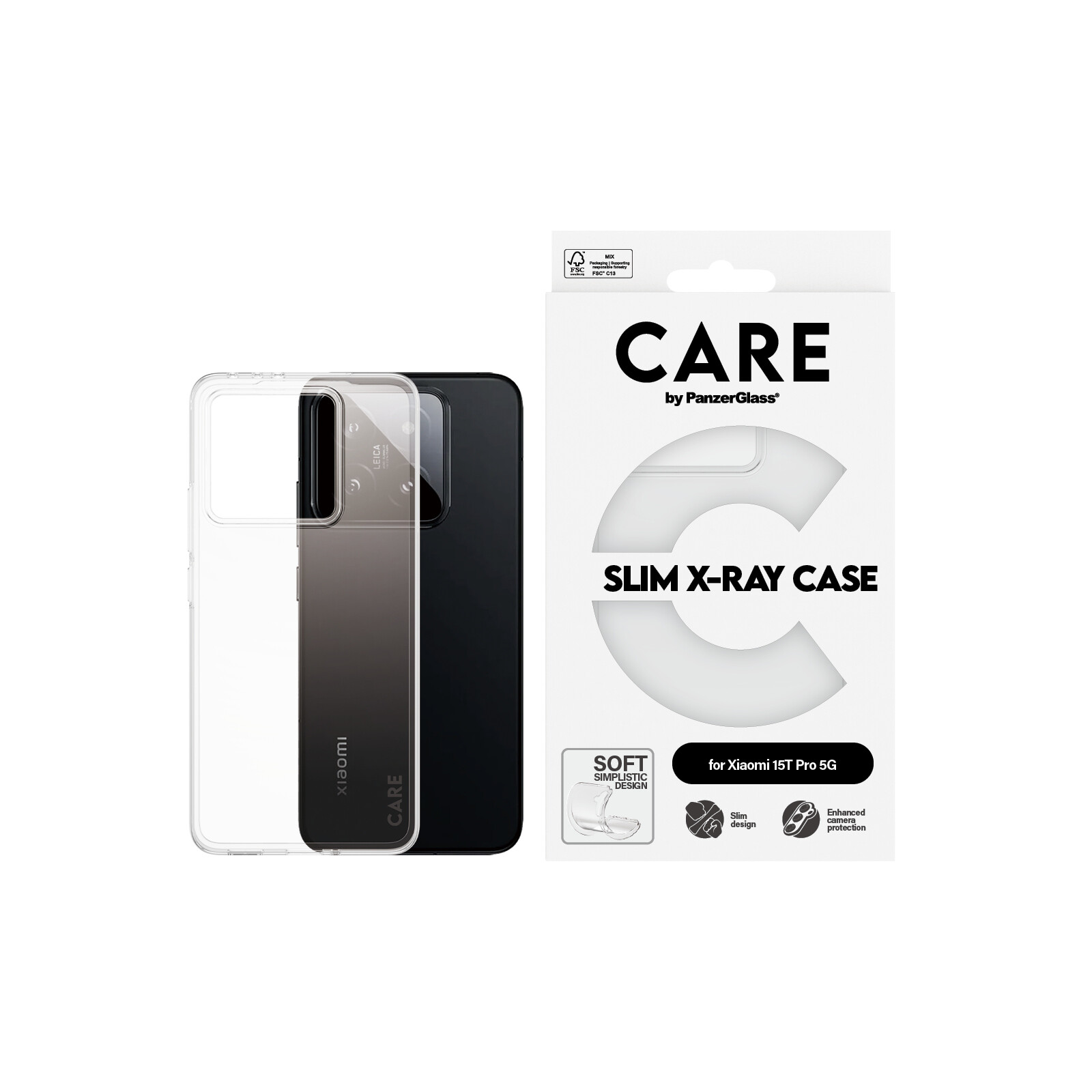 PanzerGlass Back Care X-Ray Xiaomi 15T Pro 5G Clear