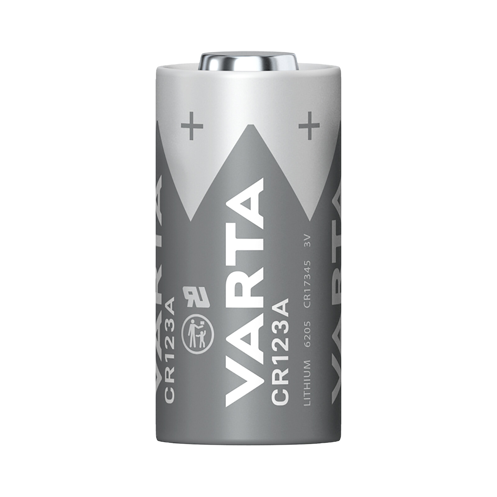 Varta 6205 CR123A Lithium Cylindrical 3V