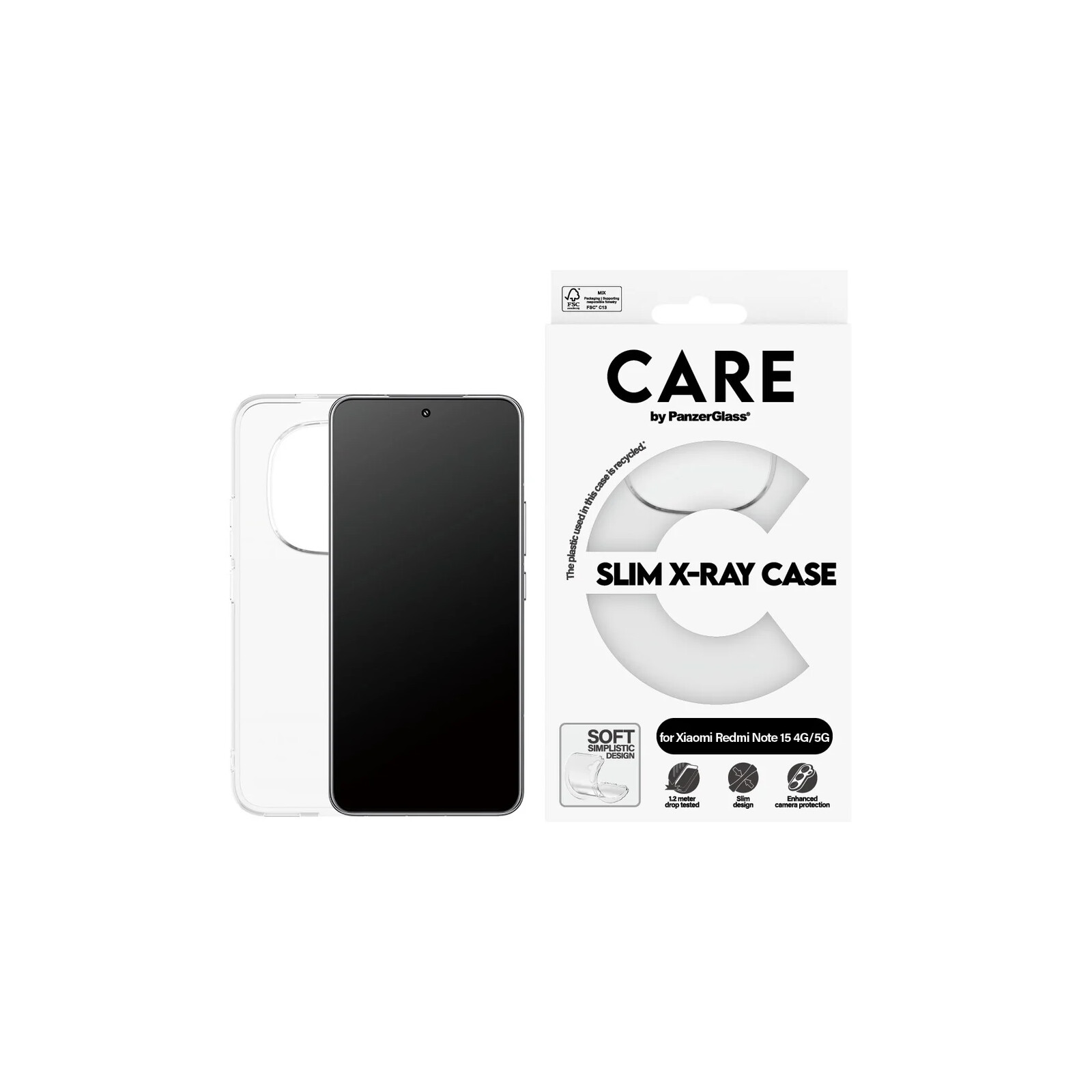 PanzerGlass CARE Ultra-Wide Fit Back Xiaomi Redmi Note 15 4G/5G