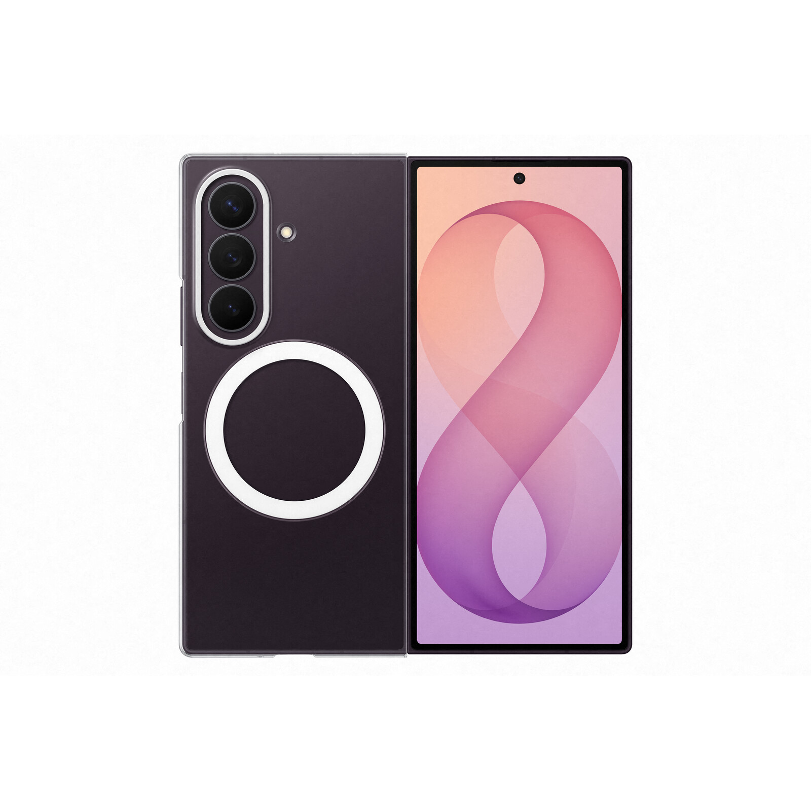 Samsung Clear Magnet Case f&uuml;r Samsung Galaxy Z Fold 8 Ultra transparent