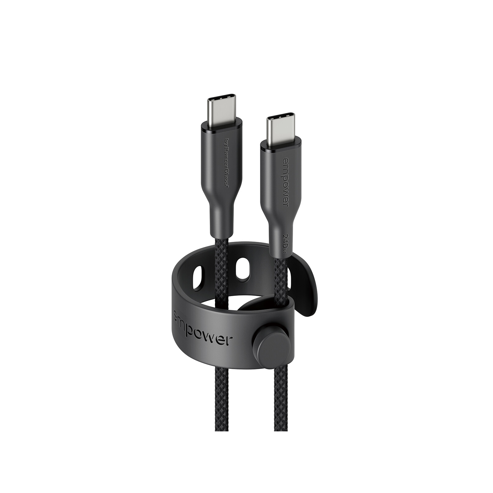 empower by PanzerGlass® Racing 240W USB-C to USB-C Kabel 2m Schwarz
