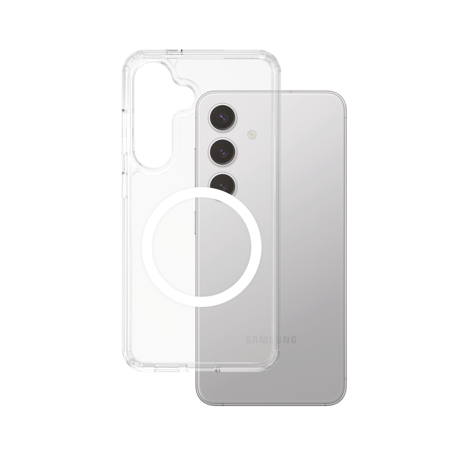 CARE PanzerGlass Flagship Case Transparent w. QI S25