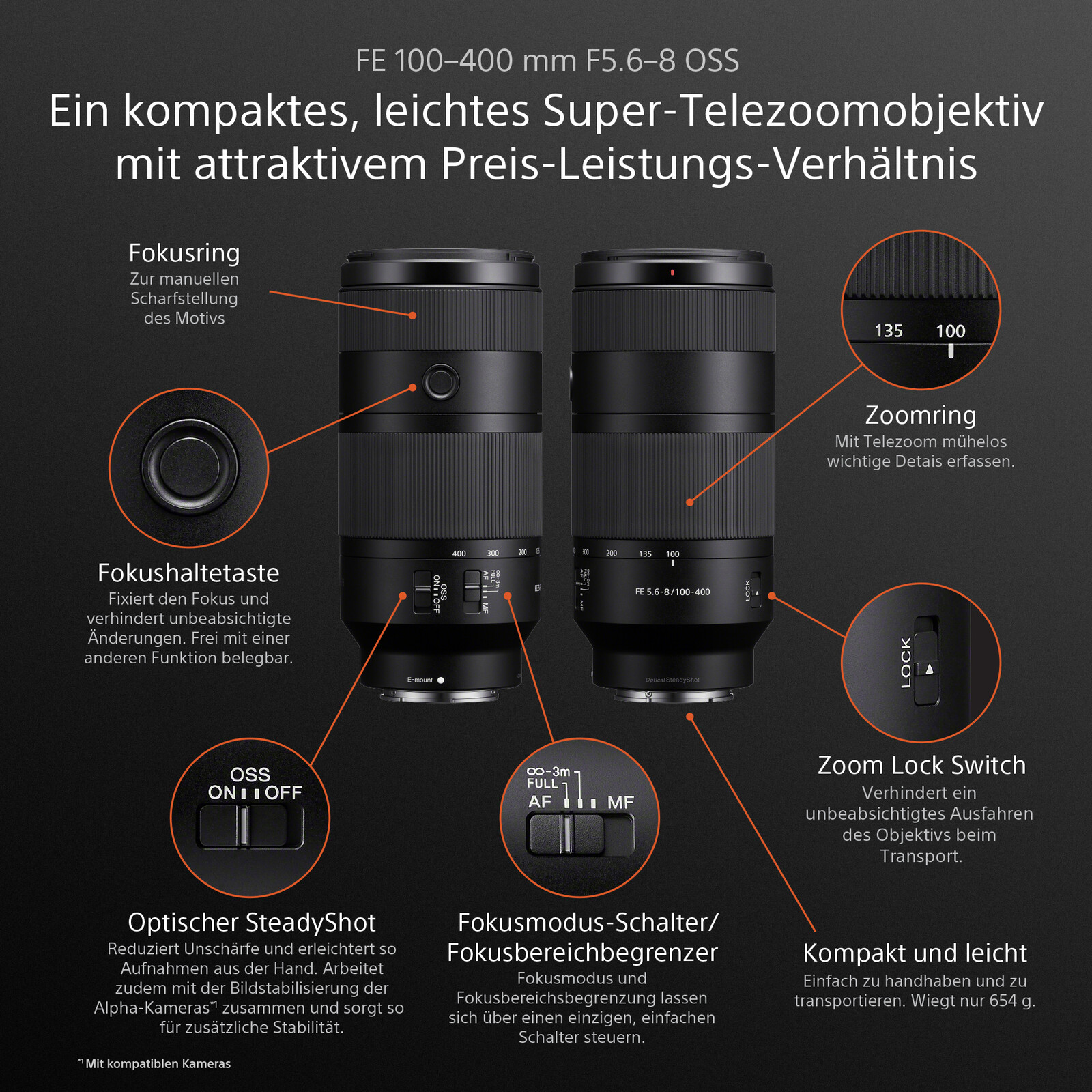 Sony SEL FE 100-400/F 5.6-8 OSS
