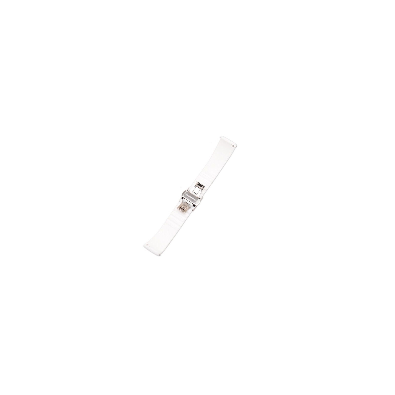 Mika Uhrenarmband Uni 18mm Silikon wei&szlig;