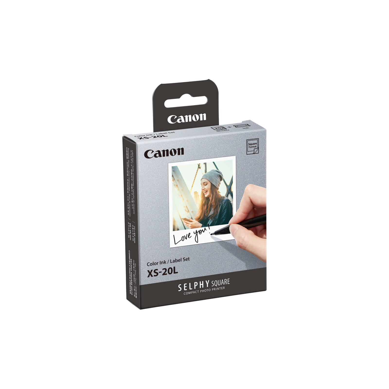 Canon XS-20L Thermopapier mit Kleber&uuml;ckseite f&uuml;r QX-10