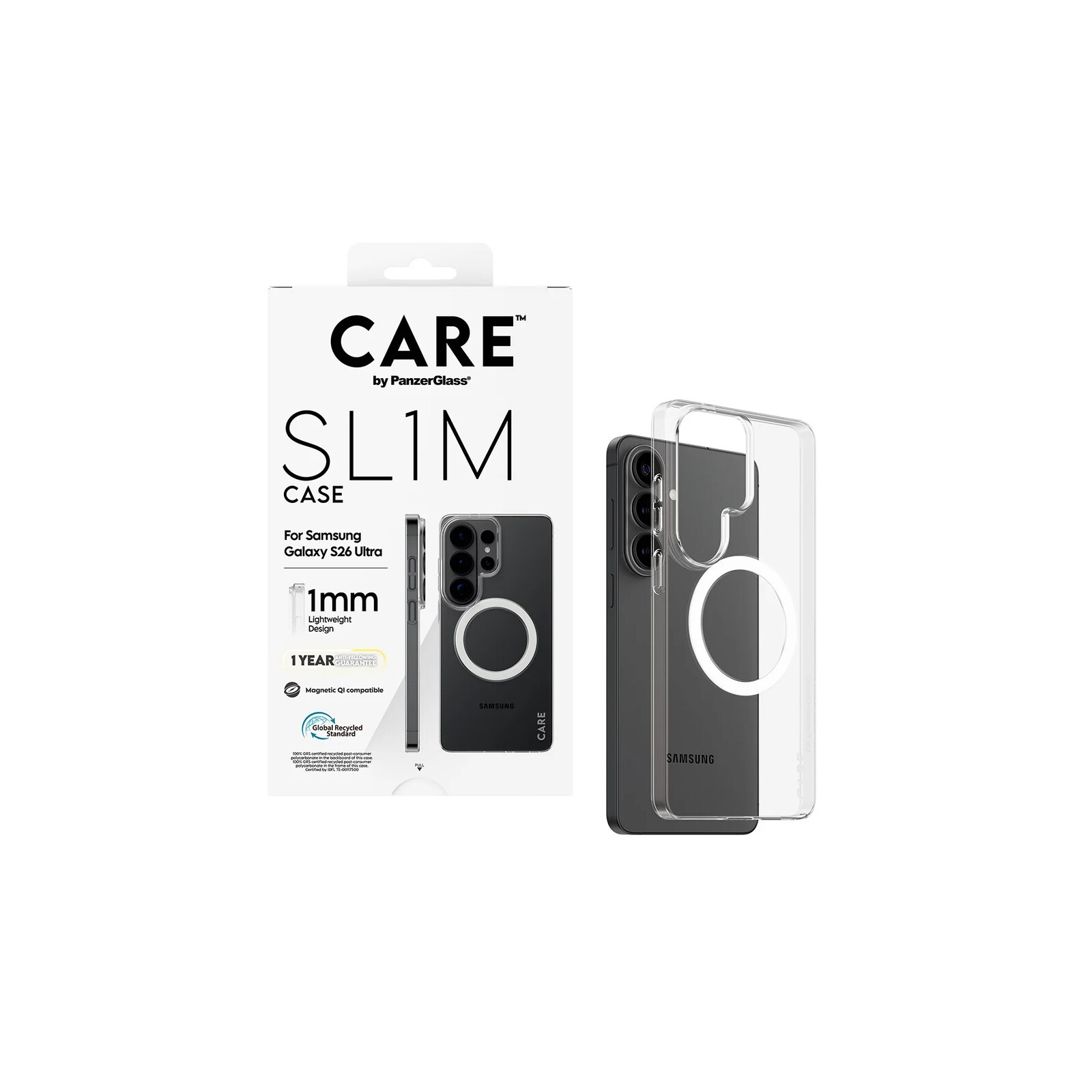 PanzerGlass Care SL1M Case Samsung Galaxy S26 Ultra Clear