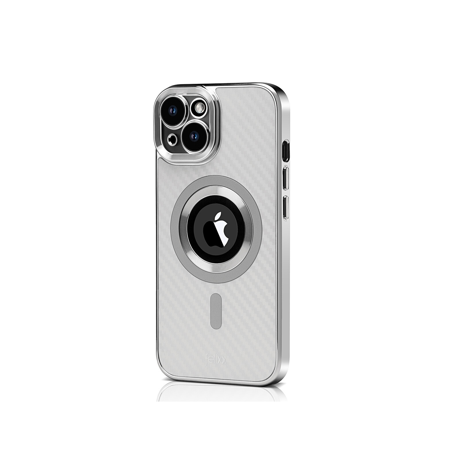Felixx Back Carbon App iPhone 15 white