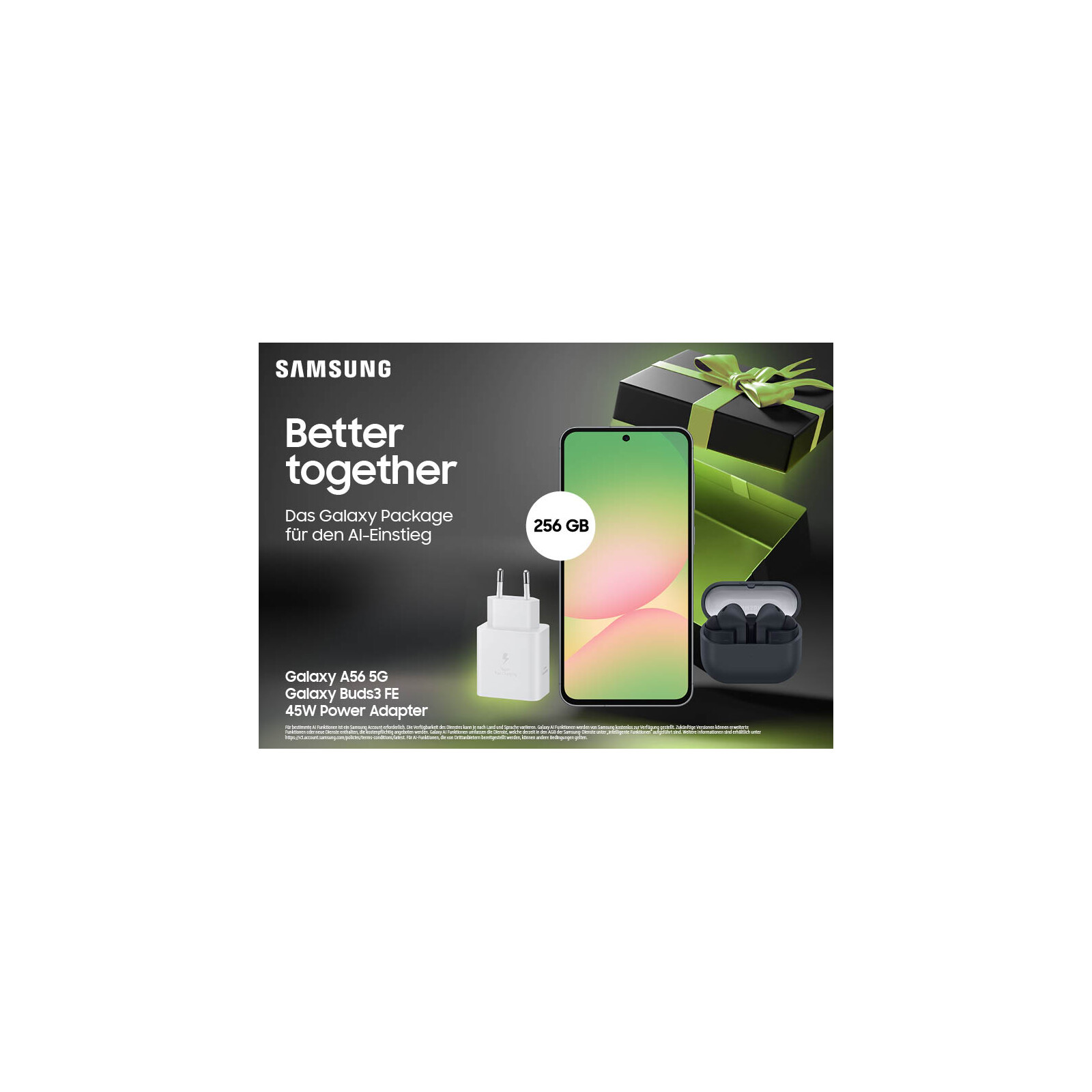 Samsung Bundle A56 5G 256GB + Buds3FE + 45W