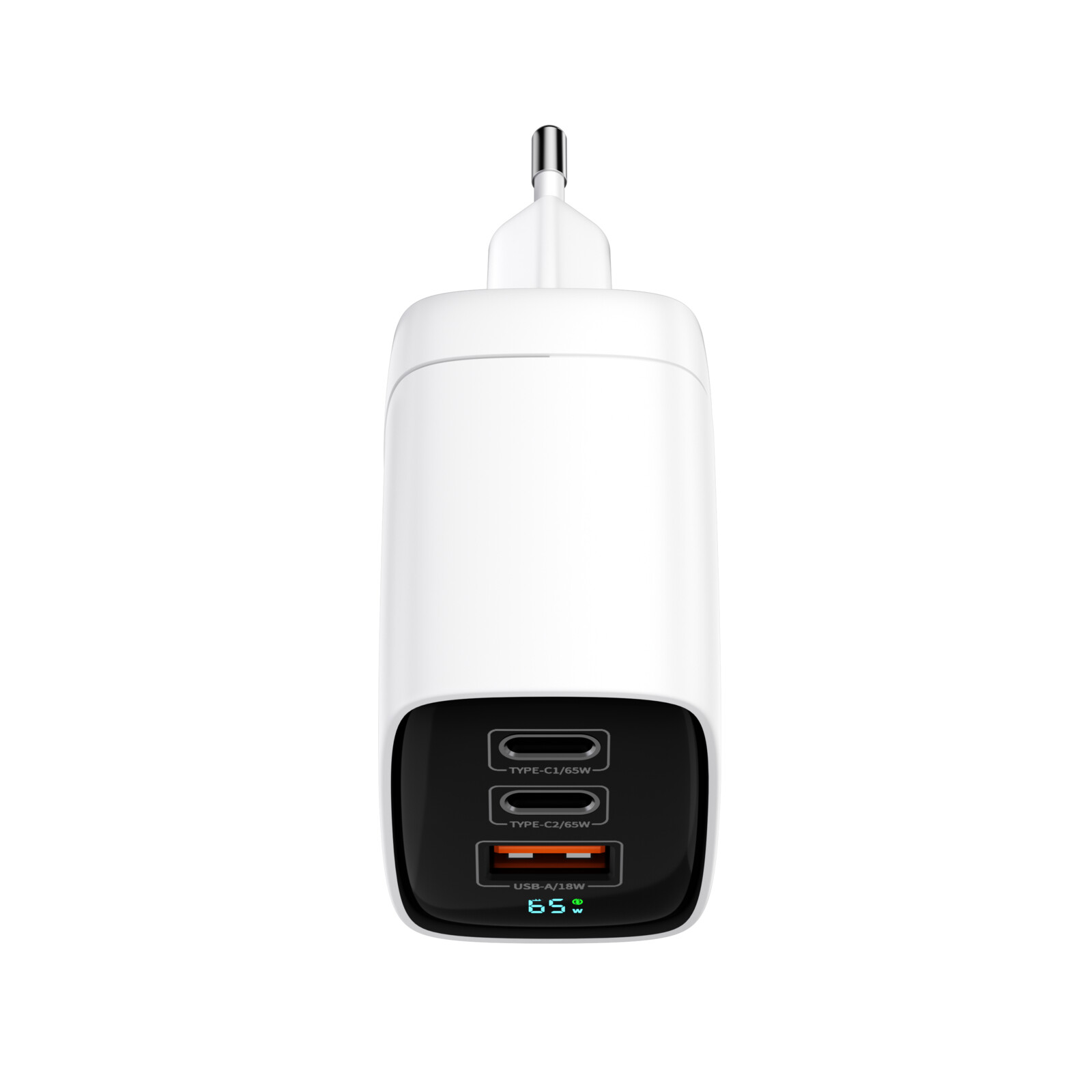 Felixx LED Display 65W Travel Charger Wei&szlig;
