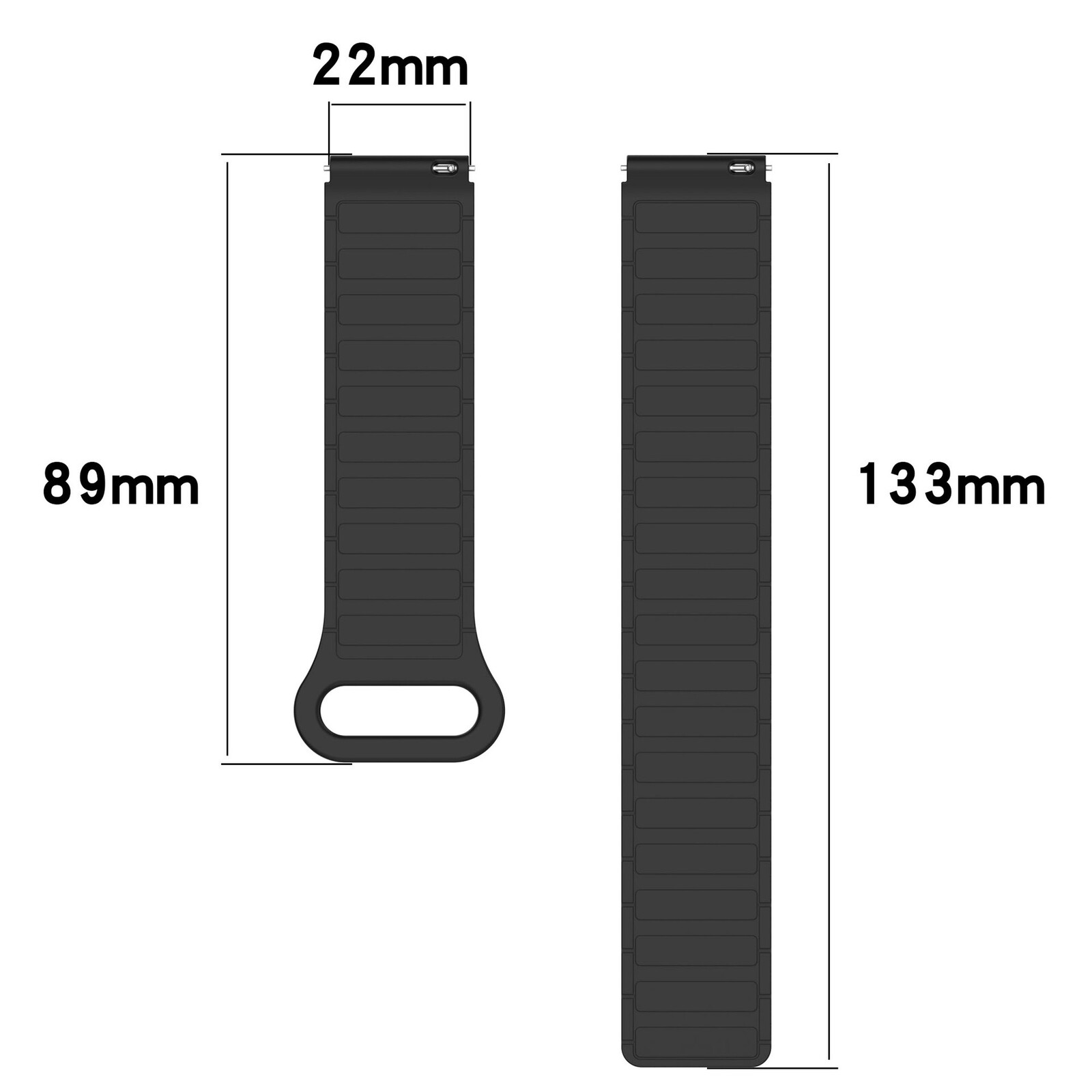 Felixx Smartwatcharmb&auml;nder Magnet Silikon Green- Universal 22mm
