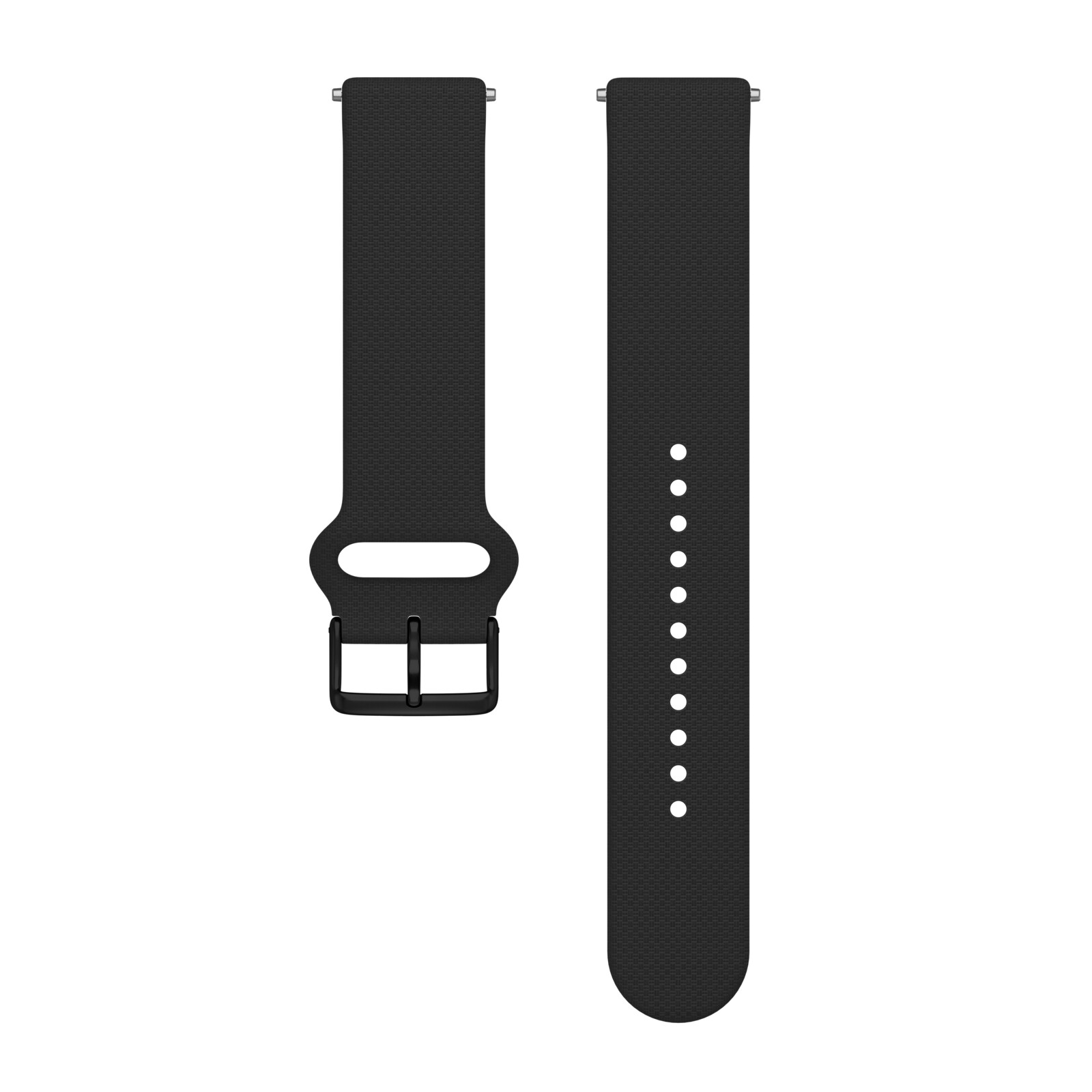 Polar Armband 20mm Silikon S-L schwarz