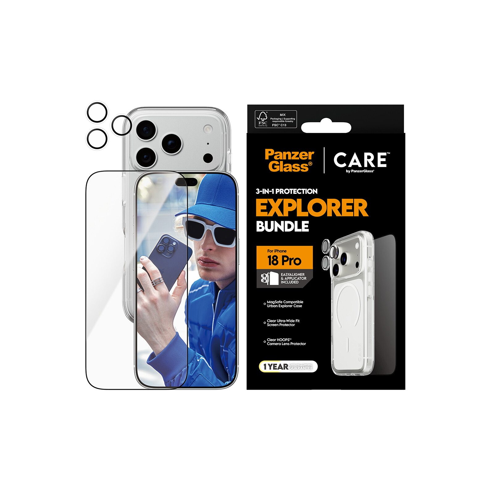Care Flagship 3-in-1 Apple iPhone 2026 Pro Clear