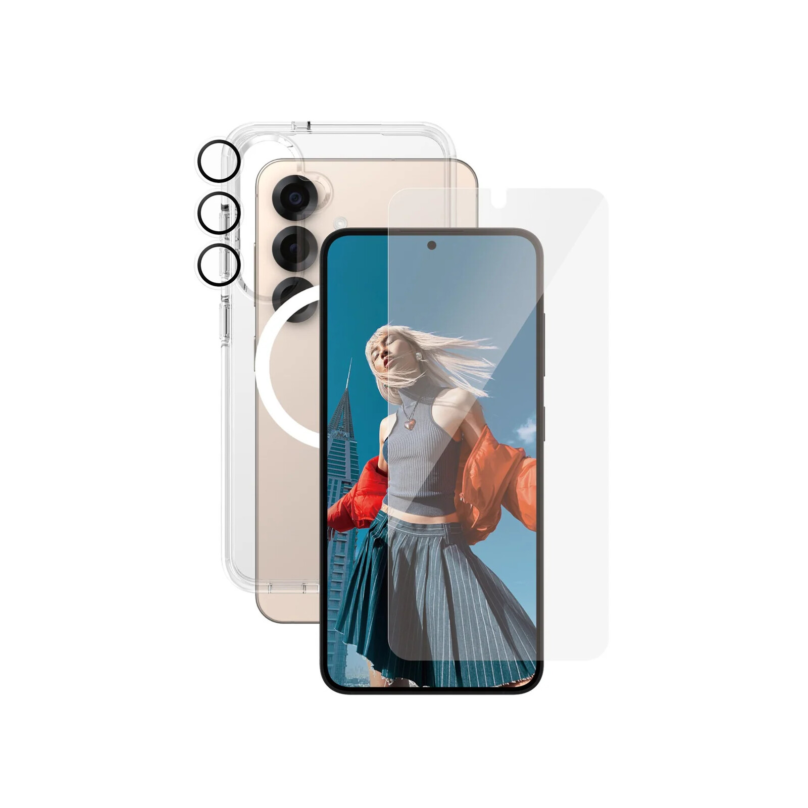 CARE PanzerGlass Flagship 3-in-1 Bundle Galaxy S25