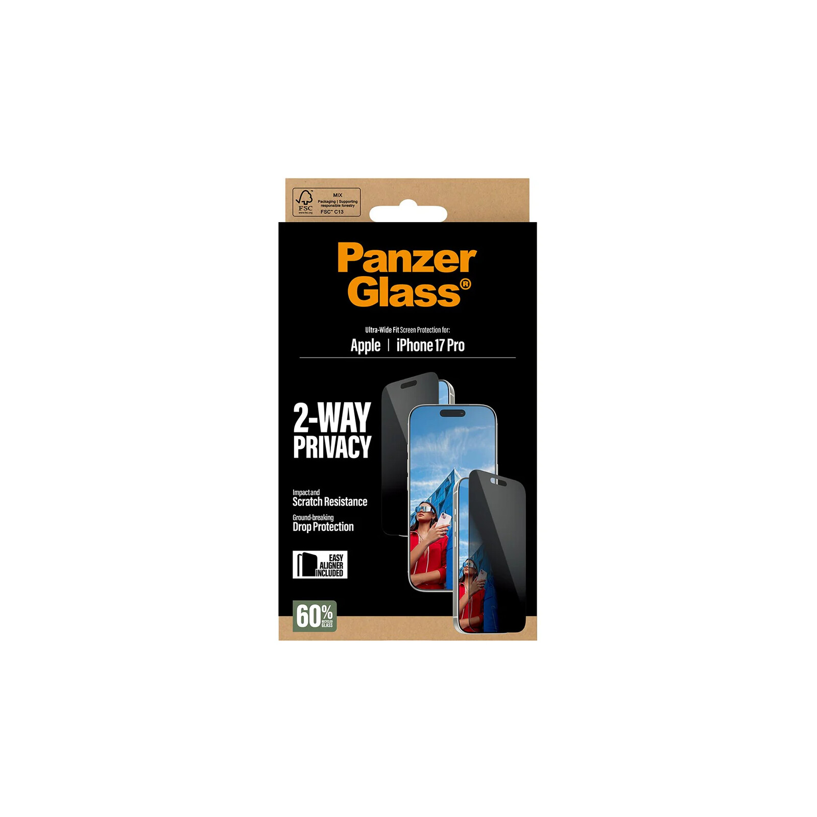PanzerGlass Privacy Screen Protector iPhone 17 Pro