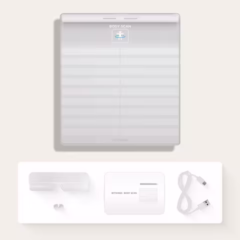 Withings Body Scan vernetzte Gesundheitsstation wei&szlig;
