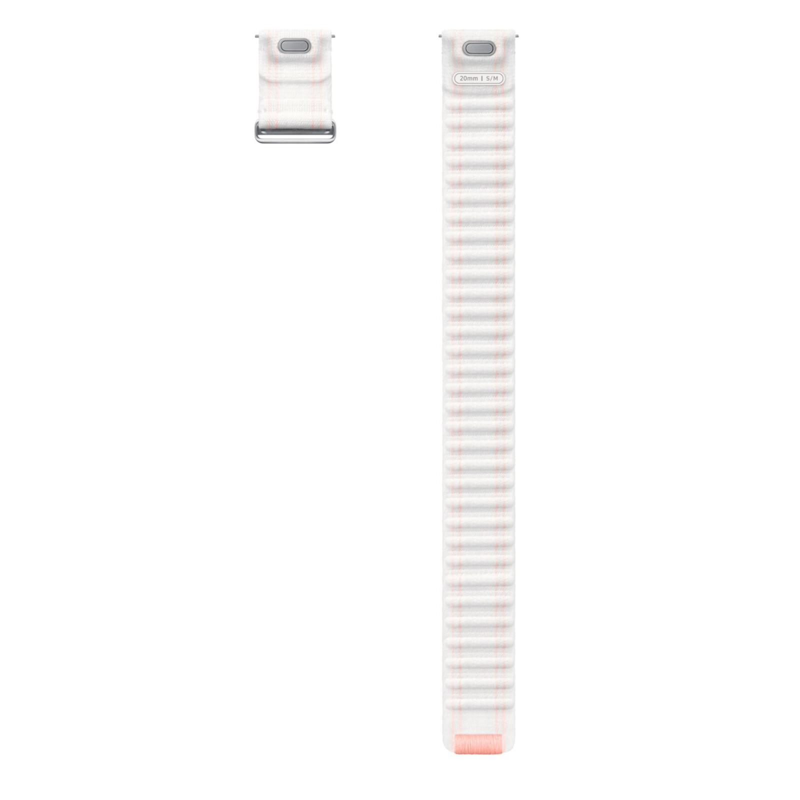 Samsung Armband Fabric Galaxy Watch7 S/M wei&szlig;-pink