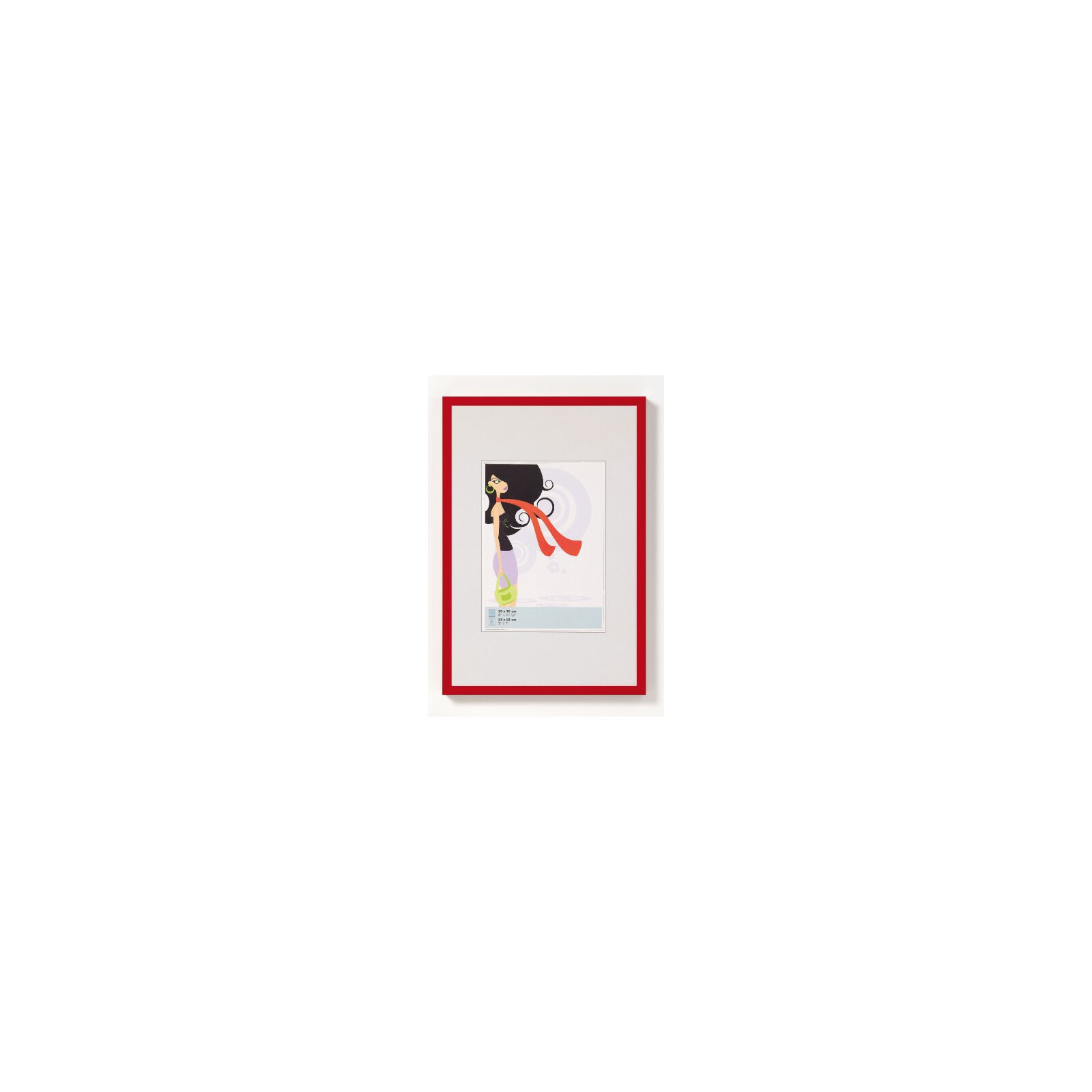 Bilderrahmen New Lifestyle 30x40cm Kunststoff rot