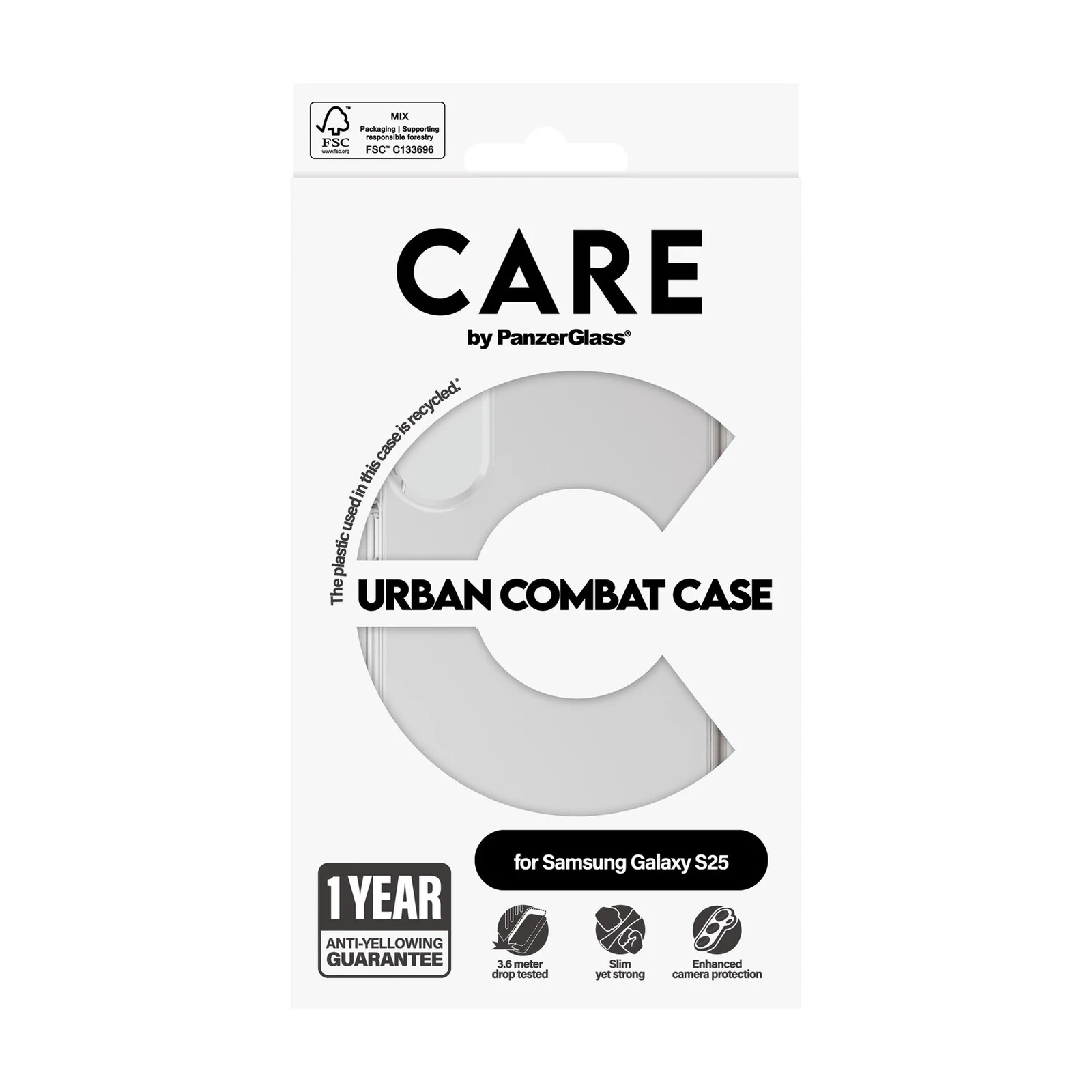 CARE PanzerGlass Flagship Case Transparent Clear S25