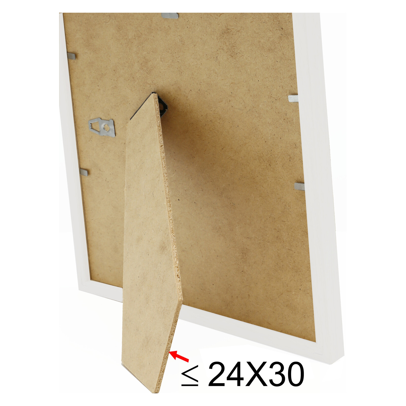 Bilderrahmen Deknudt 10x15cm Holz wei&szlig;/natur S221H1