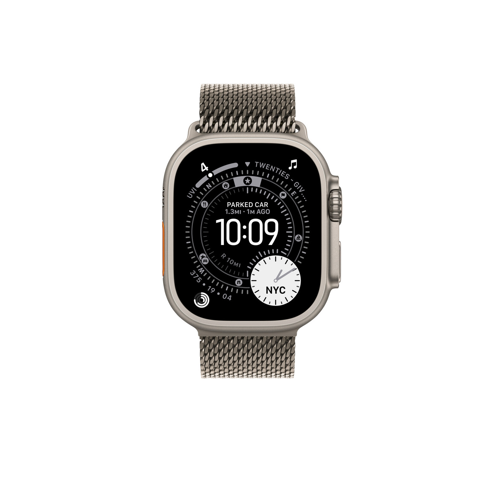 Apple Watch 49mm natural Titan Milanaise Loop L